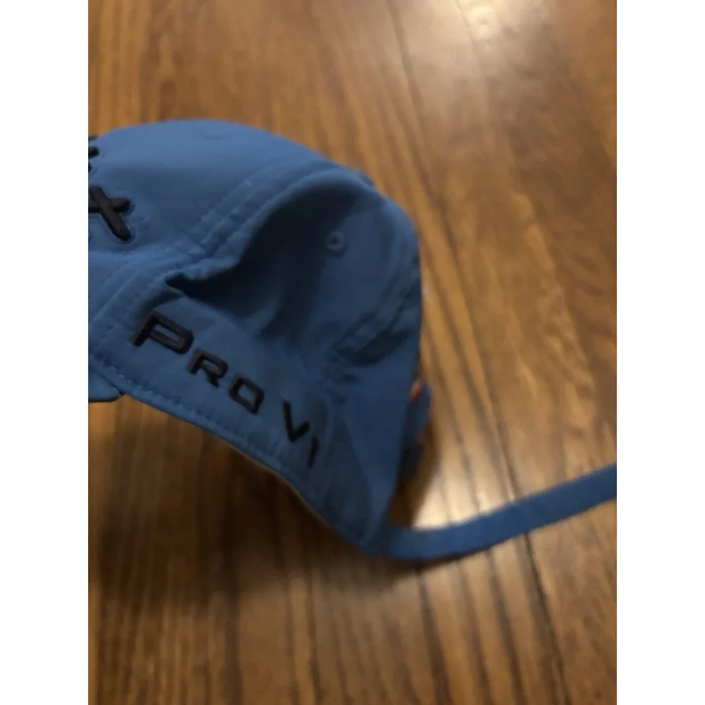 Titleist Pro V1 Footjoy Hat FJ Embroidered Floppy Adjustable Blue Golf Cap